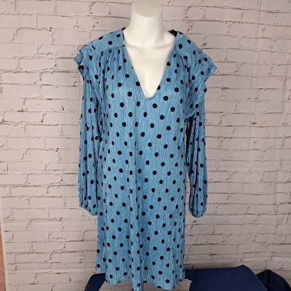 ZARA polca dot Shift Mini Dress - Picture 4 of 12